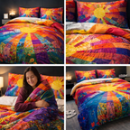 Cubrecama Arte Melia™ — Sunrise Flower