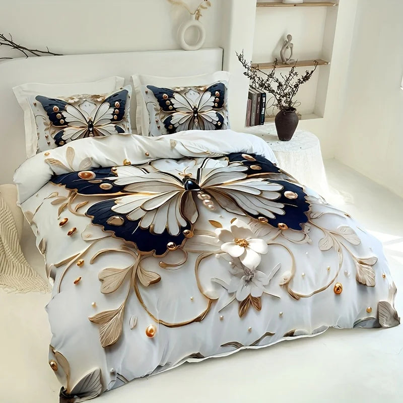 Cubrecama Arte Melia™ — Butterflies White