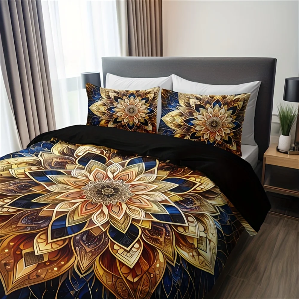 Cubrecama Arte Melia™ — Golden Mandala