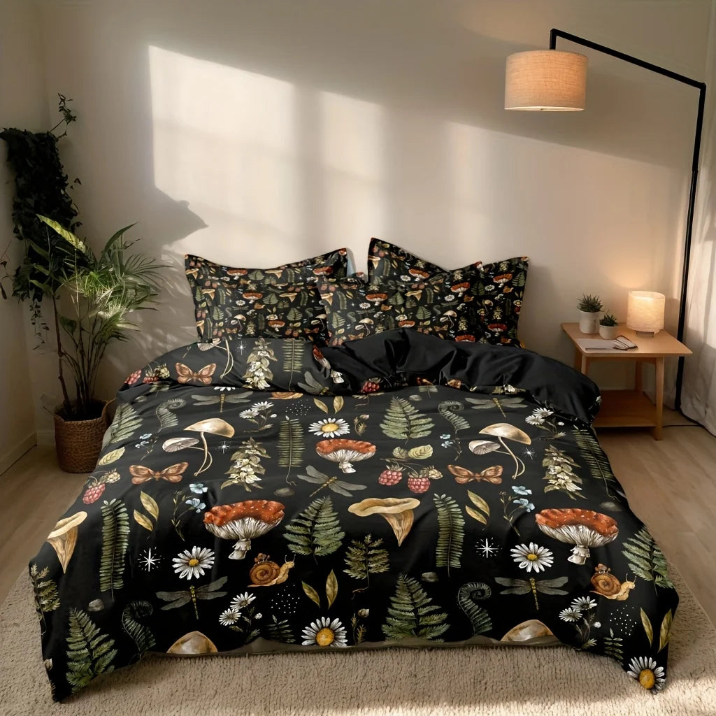 Cubrecama Arte Melia™ — Forest Mushroom