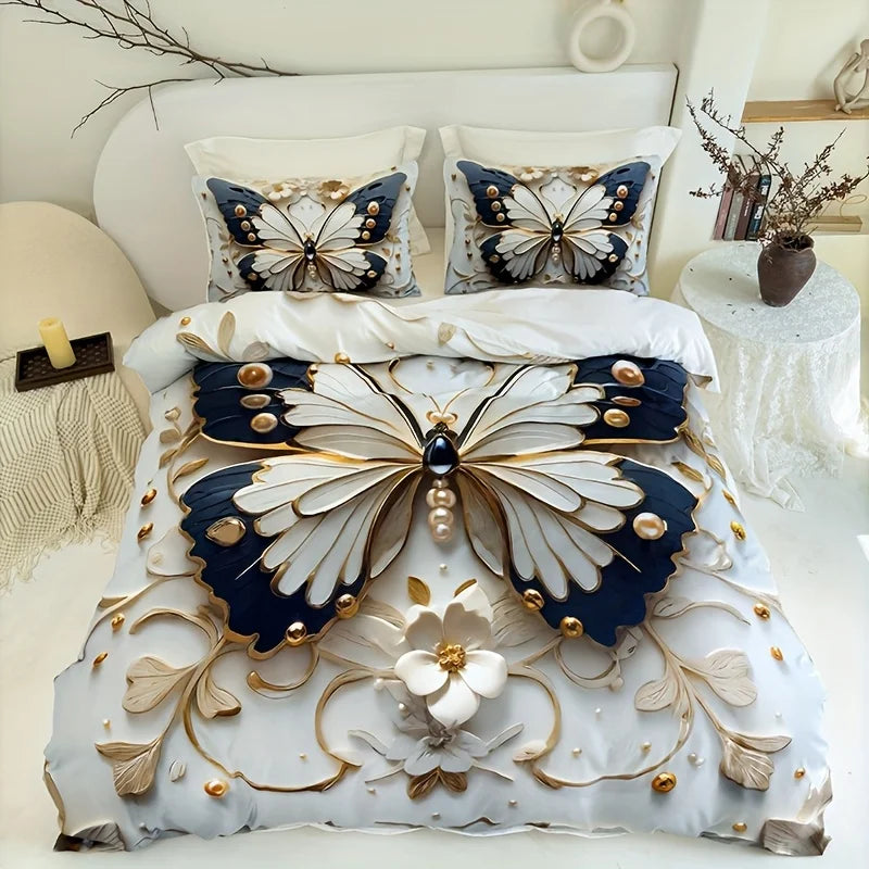 Cubrecama Arte Melia™ — Butterflies White